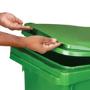 Plastic Trash Can with Lid